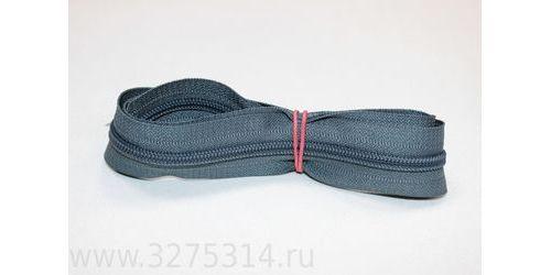 Молния метраж спираль тип.7 темно серый (упаковка 10 метров). Артикул 0-8-4